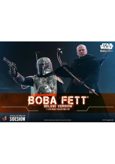 Hot Toys Boba Fett (The Mandalorian) Deluxe Version Sixth Scale Figure 907747 - Television Masterpiece Series 34 – Star Wars: The Mandalorian