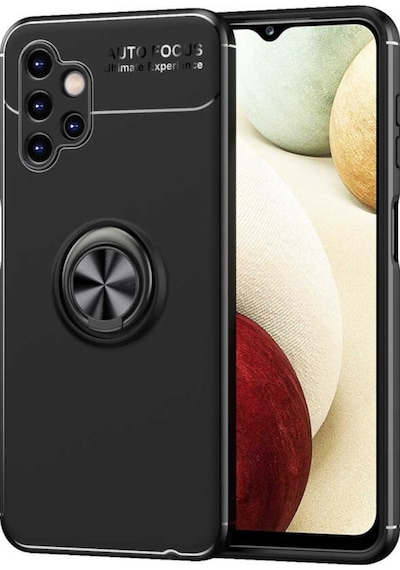 Galaxy A13 4G Kılıf Zore Ravel Yüzüklü Silikon Kılıf