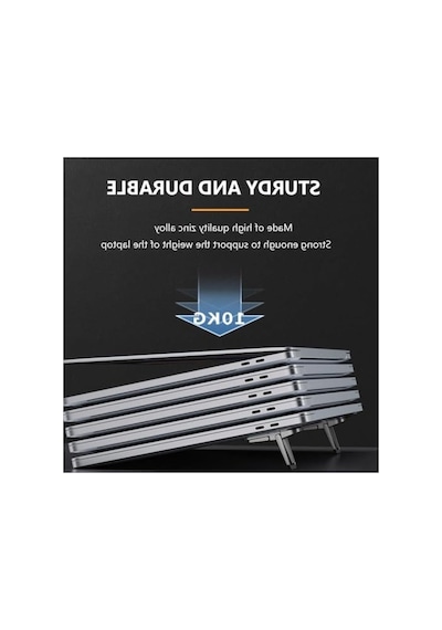 Gri Renkli 2 Kademeli Yükseklik Ayarlı Laptop Standı
