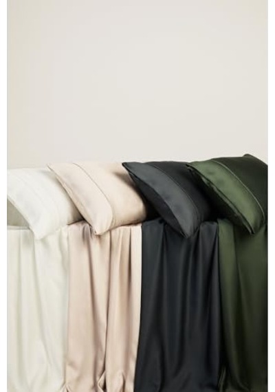 Tencel Lyocell 2 Li Volanlı Yastık Kılıfı Yeşil Genel