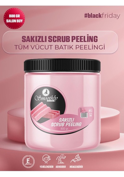 Sakız Aromalı Canlandırıcı & Yumuşatıcı El Ayak Ve Vücut Bakım Peelingi 800gr
