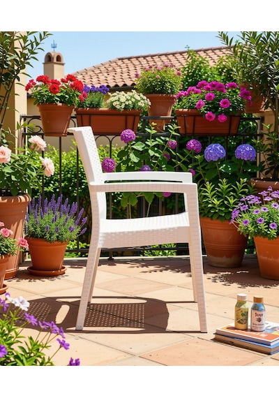 Novussi Paris Rattan Koltuk 4'lü Paket Beyaz