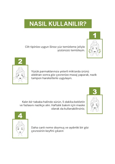 Sinoz Avokado Bomb Nemlendirici Canlandırıcı Göz Kremi 15 ML