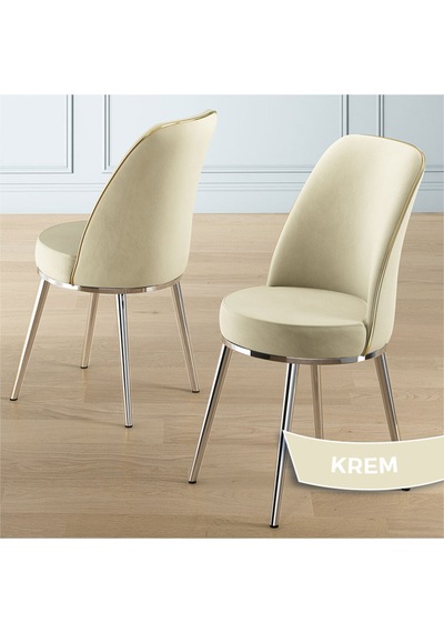Canisa Nira Serisi 70x114 Mdf Açılabilir Beyaz Mutfak Masa Takımı 4 Krem Sandalye Krom Detay Beyaz Masa Krem Sandalye Ayaklar Krom Canisa Nira Serisi 70x114 Mdf Açılabilir Beyaz Mutfak Masa Takımı 4 Krem Sandalye Krom Detay Beyaz Masa Krem Sandalye Ayaklar Krom