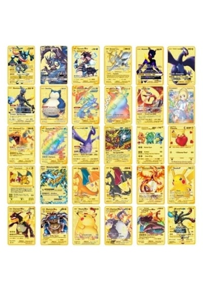 Orijinal Pokemon Kart Gold Serisi 10'lu Paket - Pokemon Oyun Kartları - Pikachu Koleksiyonluk Kart Pokemon