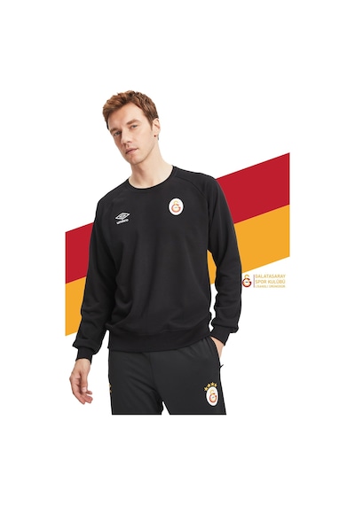Galatasaray Lisanslı Sıfır Yaka Siyah Sweat Gs Aslan Baskılı Ahşap Kutulu Siyah