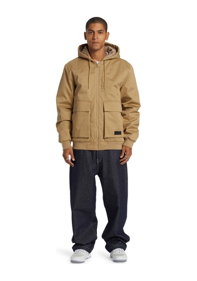 Dc Escalate Padded Workwear Jacket Erkek Günlük Mont Kahverengi Kahverengi