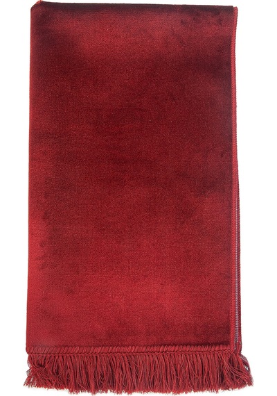 Desensiz Kadife Seccade Bordo Bordo
