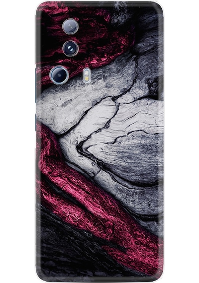 Xiaomi 13 Lite Kılıf Silikon Desen Özel Seri Purple Gray Marble 1617
