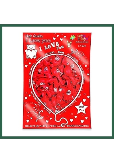 Bezos I Love You Seni Seviyorum Balon Bzs01 Çok Renkli