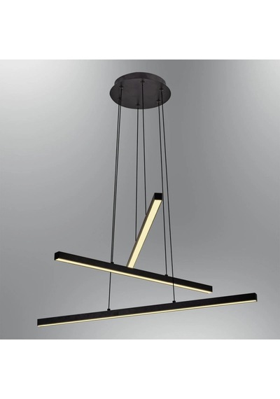 Mikado 3'lü Siyah Ledli Sarkıt Avize Ve Ledli Avize