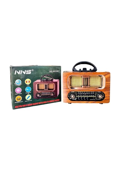 Biishe Büyük Boy Retro, Nostaljik, Ahşap Tasarım Bluetooth Hoparlörlü, Şarjlı, Taşınabilir Fm/am De 83076950