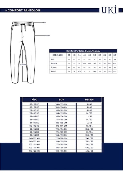Uki Antrasit Comfort Fit Jogger Pantolon Antrasit
