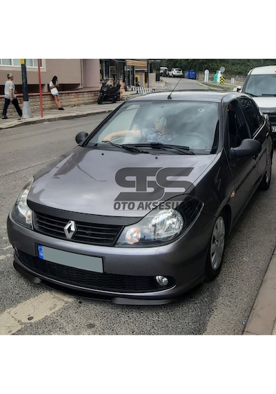 Renault Symbol Thalia Cupra R Uyumlu Ön Lip Mat Siyah Ön Tampon Lip  (Sts Oto Aksesuar) (01)