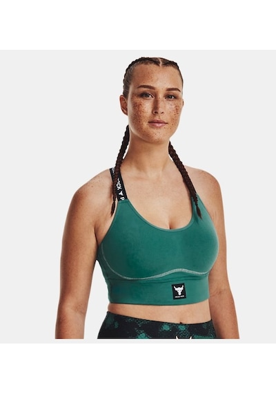 Under Armour Kadın Project Rock Infinity Mid Spor Sütyeni 1373590-722 Siyah