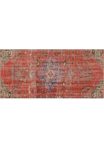 Vintage Eskitme El Dokuma Halı 122 X 219 Cm 9179