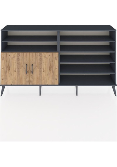 Arges Konsol 7 Raflı 2 Kapaklı 176x30x99 Antrasit-çam/antrasit Atlas Çam/antrasıt - Antrasıt Arges Konsol 7 Raflı 2 Kapaklı 176x30x99 Antrasit-çam/antrasit Atlas Çam/antrasıt - Antrasıt