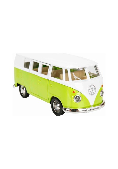 1:32 Rmz City Alman Klasikleri Serisi Die Cast Çek Bırak Model Araba - Yeşil Volkswagen T1 Transport
