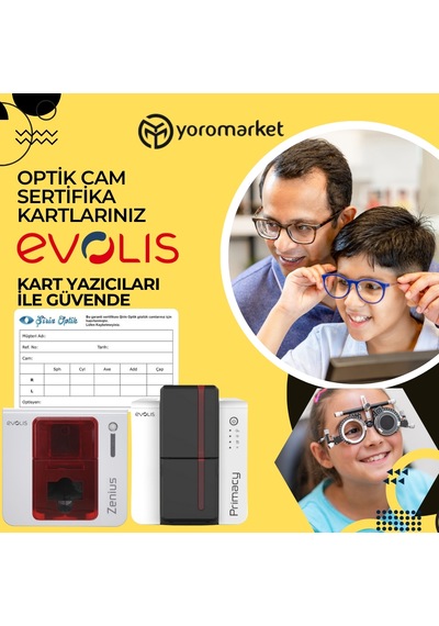 Evolis Zenius Tam Panel Renkli Ribon 200 Baskı R5f002eaa Evolis