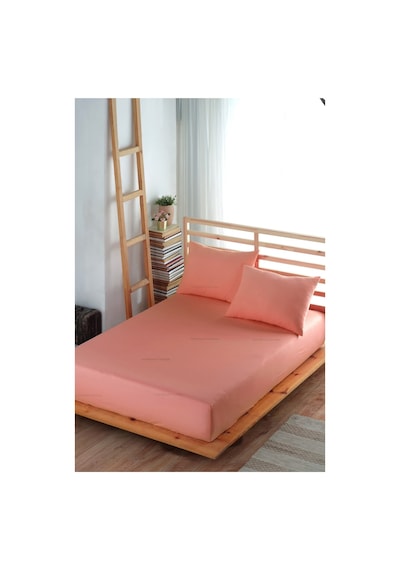 Formeya Adelya Pudra Lastikli Çarşaf Takımı Tek Kişilik (Yastık Kılıflı) 100 x 200