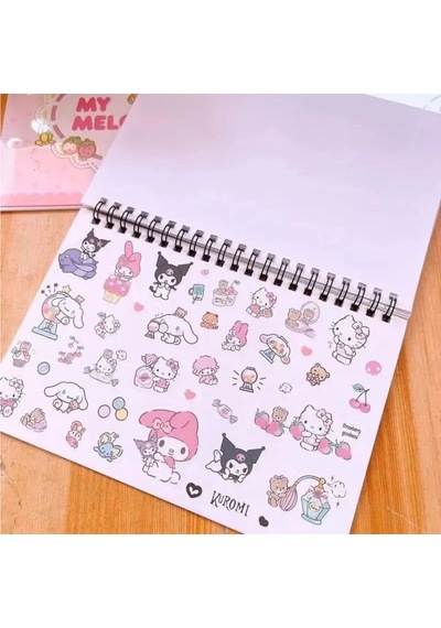 Spiral Defterli My Melody Model Normal Ve Şeffaf Sticker Dergisi - My Melody Model 2 Spiral Defterli My Melody Model Normal Ve Şeffaf Sticker Dergisi - My Melody Model 2