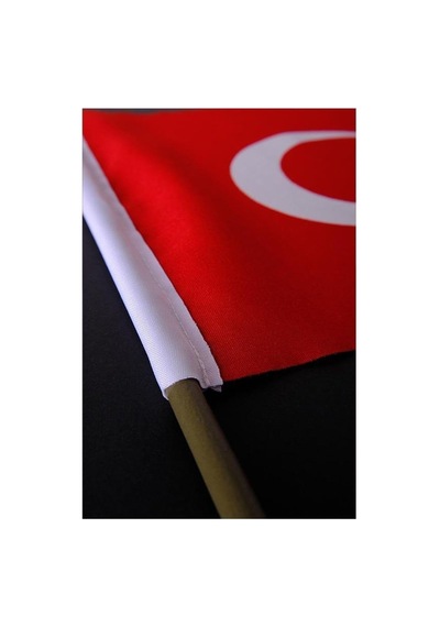 Zc Bayrak Elde Sallama Türk Bayrağı Alpaka Kumaş 10 Adet 20x30 Yüksek Kumaş Kalitesi