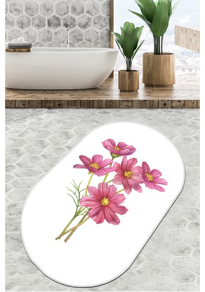 Sitivo Beyaz Banyo Halısı Djt 80x100 cm
