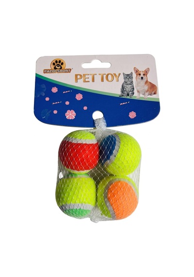 Kedi Ve Köpek 4 Lü Orta Boy Tenis Topu