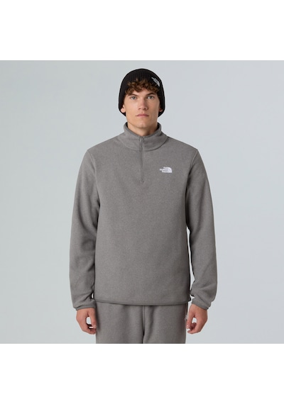 The North Face Glacier Fermuarlı Erkek Gri Polar Ceket Nf0a8d0qcqı1