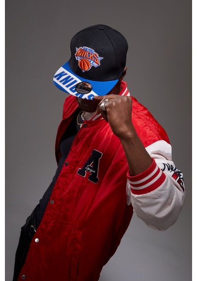 Berellini Knicks Hip-hop Şapka Özel Kolleksiyon Siyah - Mavi