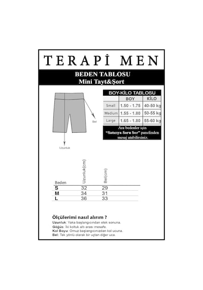 Terapi Men Mini Tayt Şort Etek Altı & Voleybol & Havuz Ve Deniz Şortu & Günlük Siyah