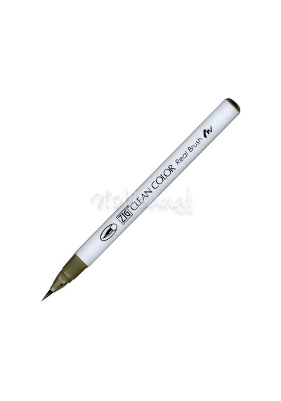 Zig Clean Color Real Brush Fırça Uçlu Marker Kalem 093 Green Gray