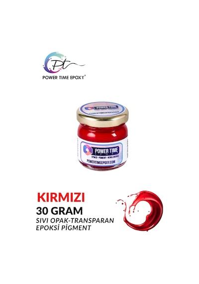 Opak & Transparan Sıvı Pigment Boya / Kırmızı / Epoksi Için