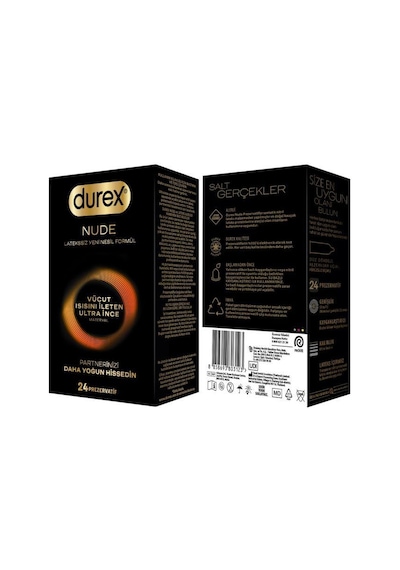 Durex Nude Vücut Isısını İleten Ultra İnce Prezervatif 24'lü