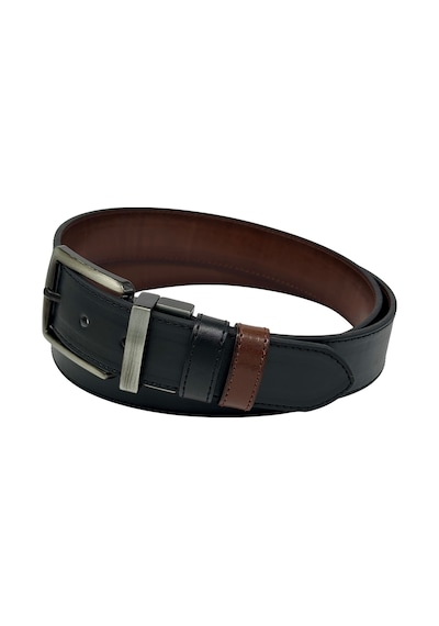 Süzer Deri 4 Cm. Çift Taraflı Spor Model Suni Deri Unisex Kot Kemer Kahverengi/siyah Kahverengi