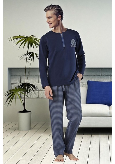 Doremi Prussian Blue Erkek Pijama Takımı (466034434)