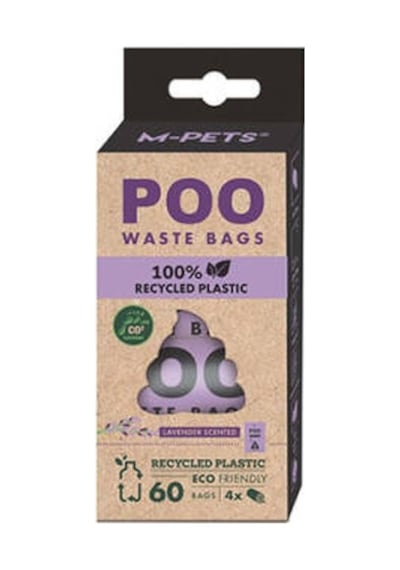 Northcity Geri Dönüştürülmüş Malzemeden Yapılı Lavanta Kokulu Köpek Dışkı Toplama Poşeti 4x15 Yaprak