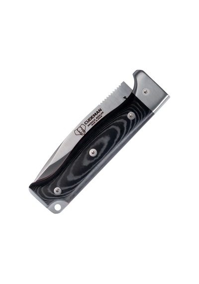 Cudeman 384-mf Mt-4 Black Micarta Saplı Deri Kılıflı Çakı