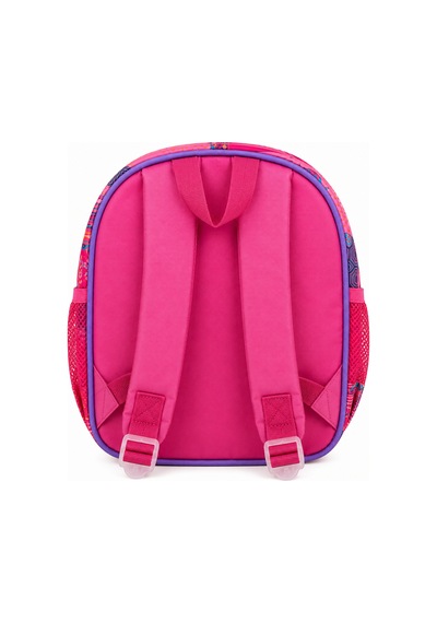 Kız Çocuk Desenli Okul Çantası Anaokulu İlkokul Sırt Çantası 27x37 Cm Pembe