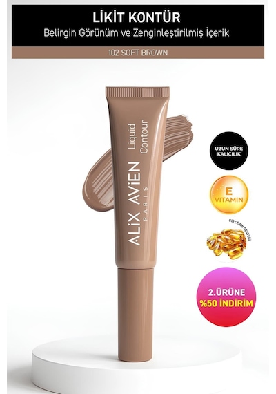 Alix Avien E Vitaminli Nemlendiren Kremsi Likit Kontür 102 Soft Brown