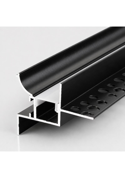 Dl158f Esnek Sıva Altı Trimless Led Profil 1 Metre 15x12 Mm Alüminyum Delikli Kanatlı Alçıpan Gömme Led Kanal 55542943