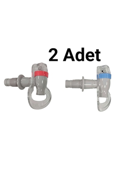 Su Sebili Musluk 2 Adet Takım Erkek Girişli Kırmızı Mavi Başlıklı