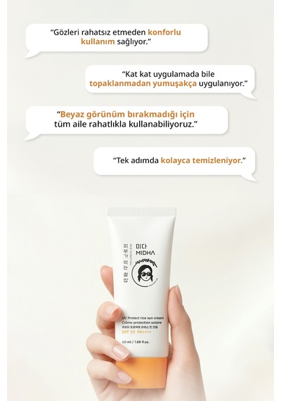 Midha Uv Protect Rice Sun Cream SPF50 50 ML