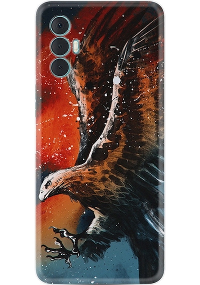 Tecno Spark 8 Pro Kilif Silikon Desen Kartal Uçarken 1718 548261312