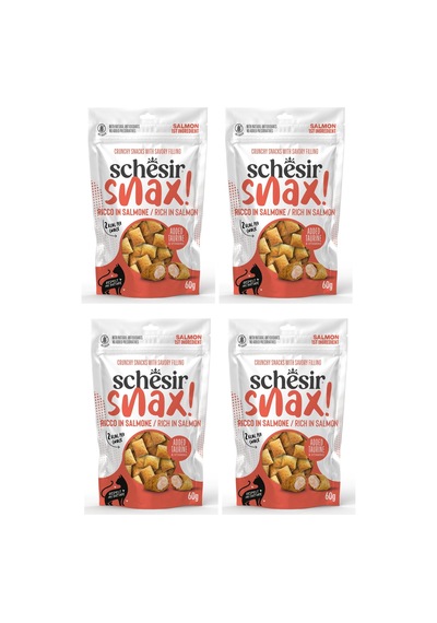 Schesir Snax Somonlu Dolgulu Kedi Ödül Maması 60 G X 4 Adet