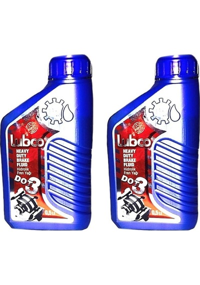 Lubco Dot 3 Fren Hidrolik ve Debriyaj Dolum Yağı 500 Ml 2 Adet