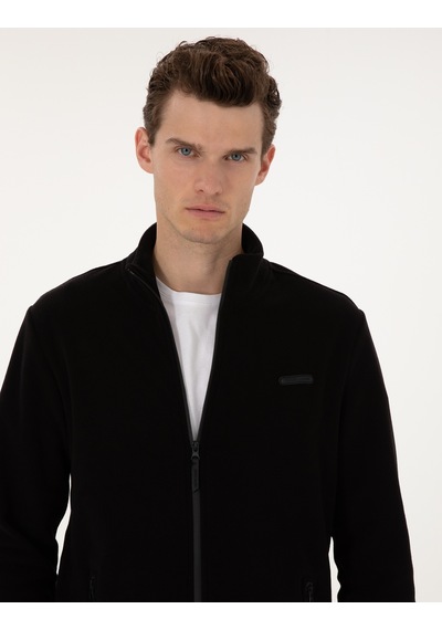 Pierre Cardin Örme Erkek Hırka - Siyah 50314014-VR046