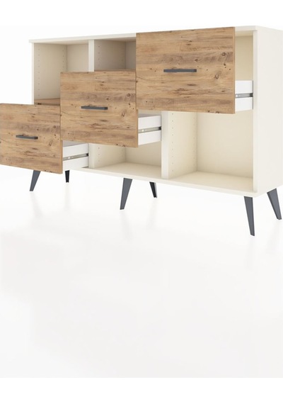 Arges Konsol 2 Raflı 3 Çekmeceli 132x30x83 Aytaşı-çam/çam Çam/çam Arges Konsol 2 Raflı 3 Çekmeceli 132x30x83 Aytaşı-çam/çam Çam/çam