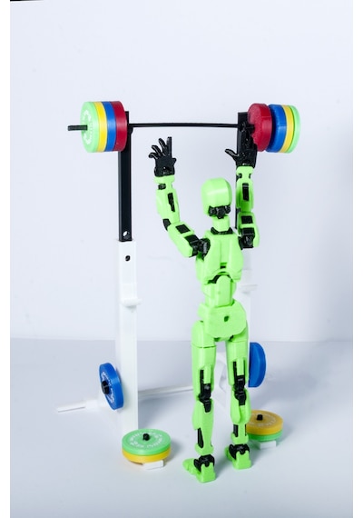Baskı Koleksiyon Dummy Figür Overhead Press Yapan Hareketli Eklemli Pozlanabilir Figür