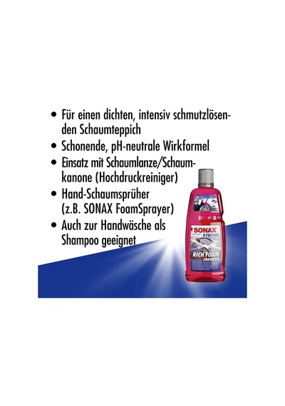 Sonax Xtreme Yoğun Köpük Şampuan 1 Lt Belirtilmemiş